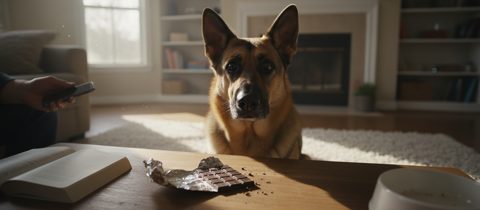 Qué hacer si tu perro come chocolate: plan de emergencia