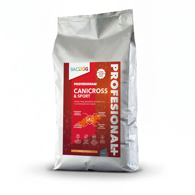 Pienso Bacdog Canicross & Sport con Carne Hidrolizada (Profesional+) para perros con alta actividad física.