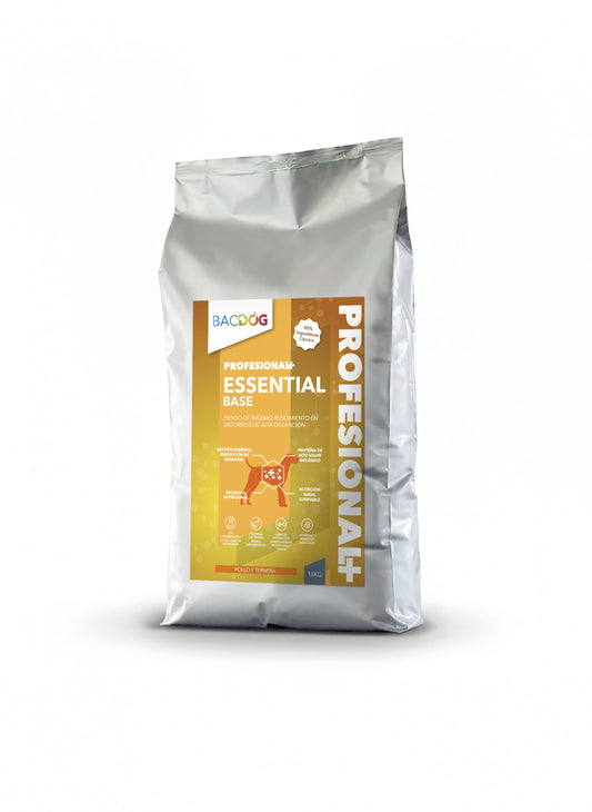 Pienso Bacdog Essential Base Mantenimiento Multicarnes (Profesional+) para una alimentación diaria equilibrada.